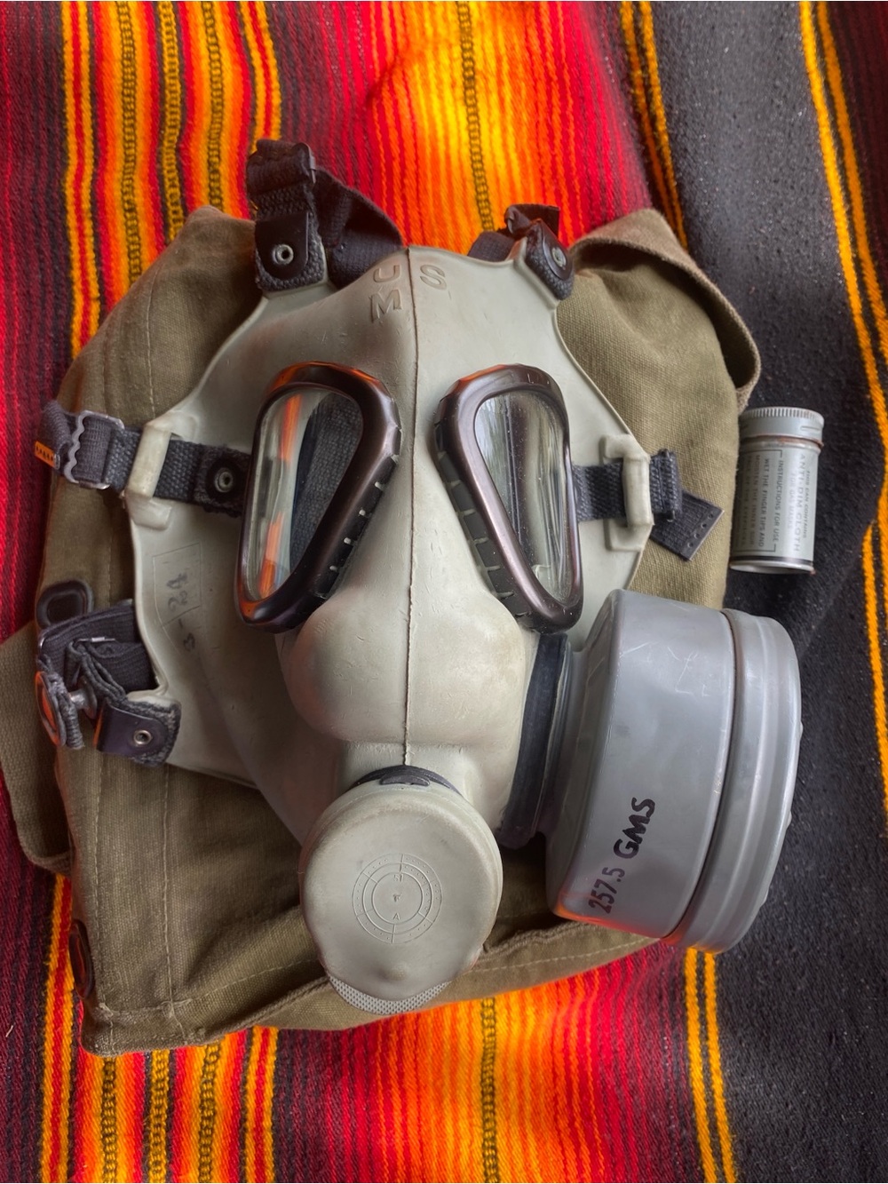 US Military Surplus Gas Mask - Olive Drab Gray